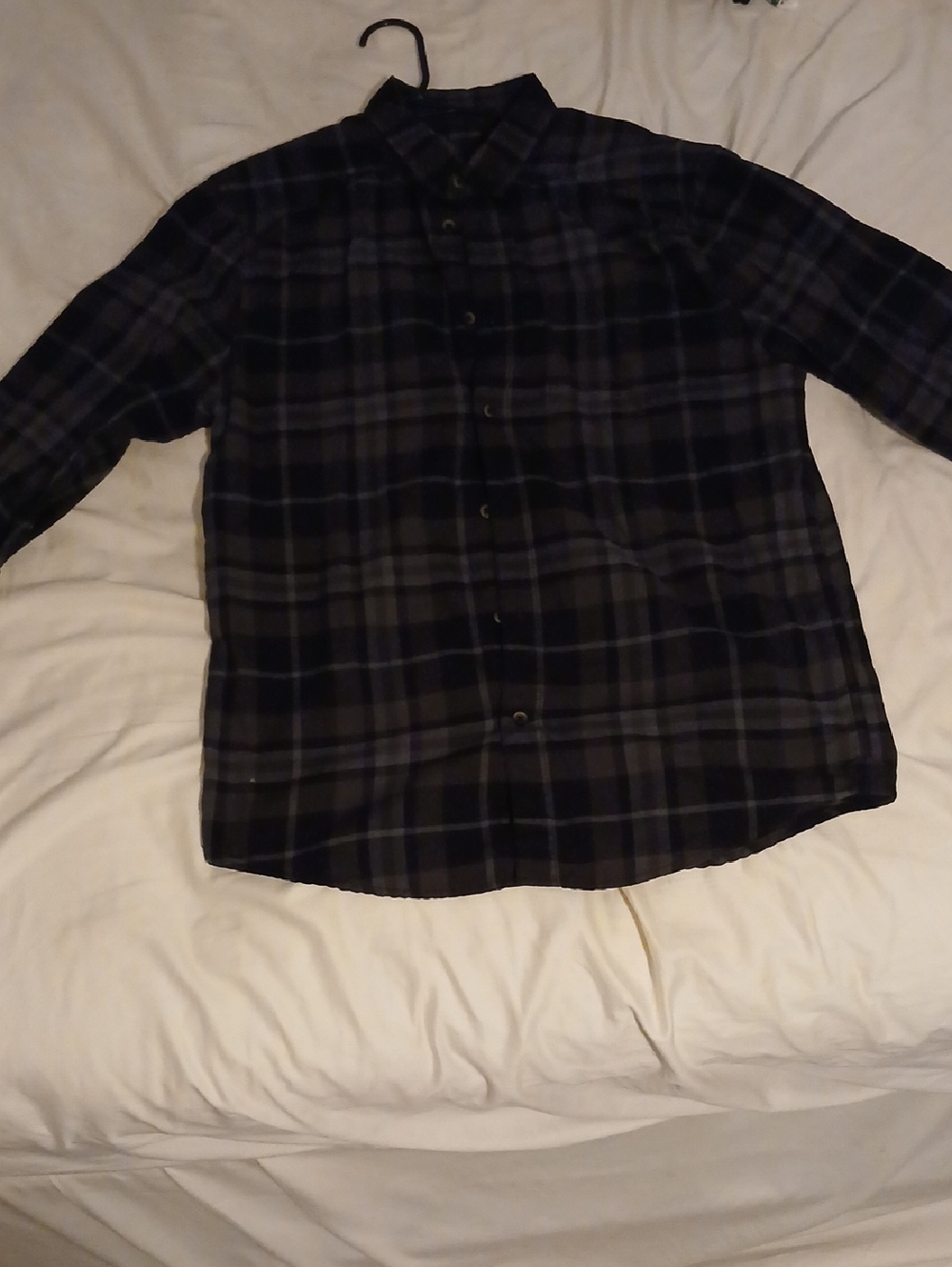 Under Armour Men's Black and Dark Gray Plaid Dress Shirt